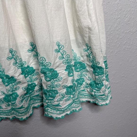 Sweet Luv 2 Luv  Cami Tank Dress with turquoise flowers -cp - Picture 8 of 10